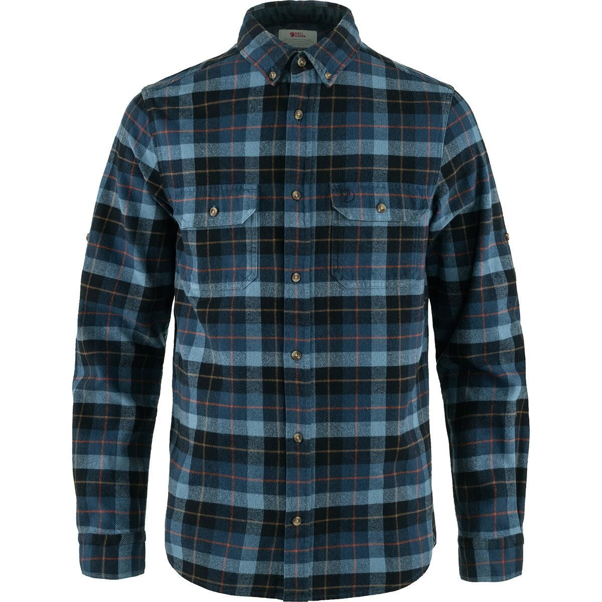 Fjallraven Singi Heavy Regular Fit Flannel Shirt - Men's  | Dark Navy/Indigo Blue