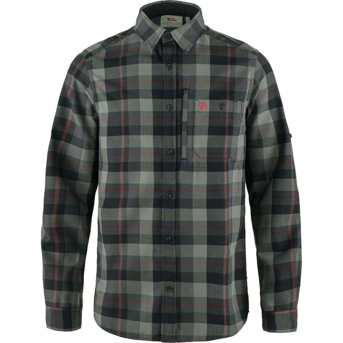 Fjallraven Fjallglim Flannel Shirt - Men's  | Black/Grey