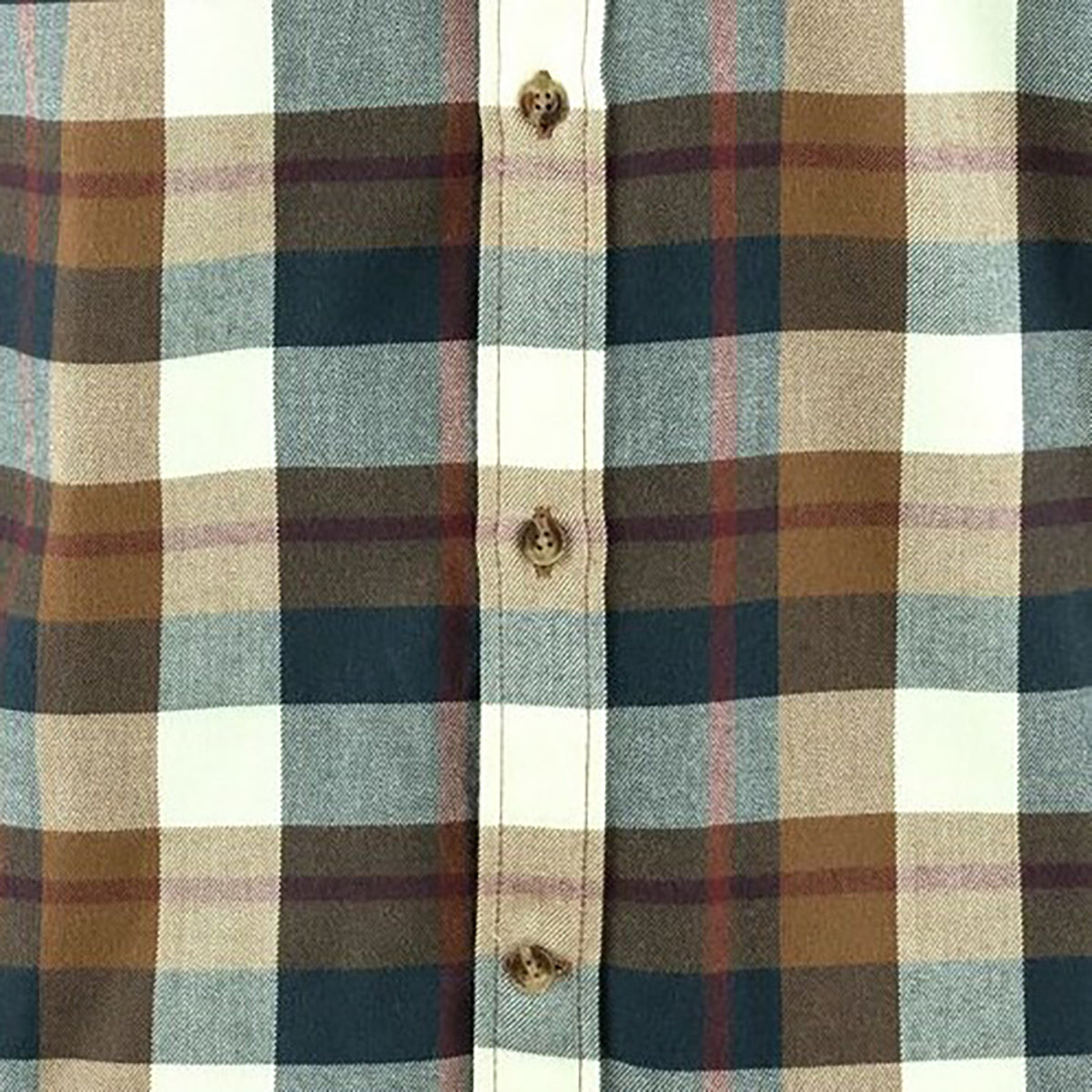 Fjallraven Fjallglim Flannel Shirt - Men's  | Wood Brown/Chalk White