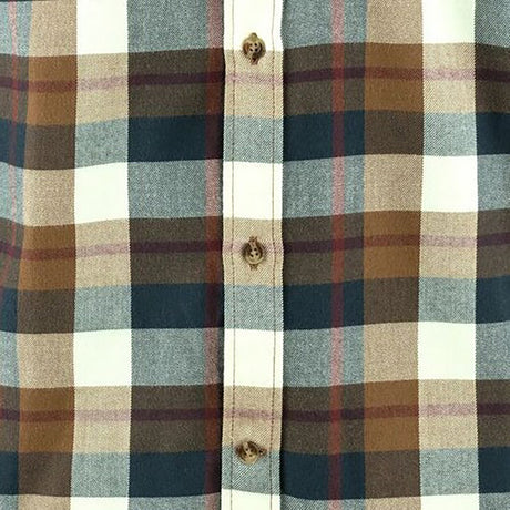 Fjallraven Fjallglim Flannel Shirt - Men's  | Wood Brown/Chalk White