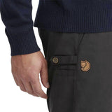 Fjallraven Sormland Long Tapered Trousers - Mens  | Dark Grey