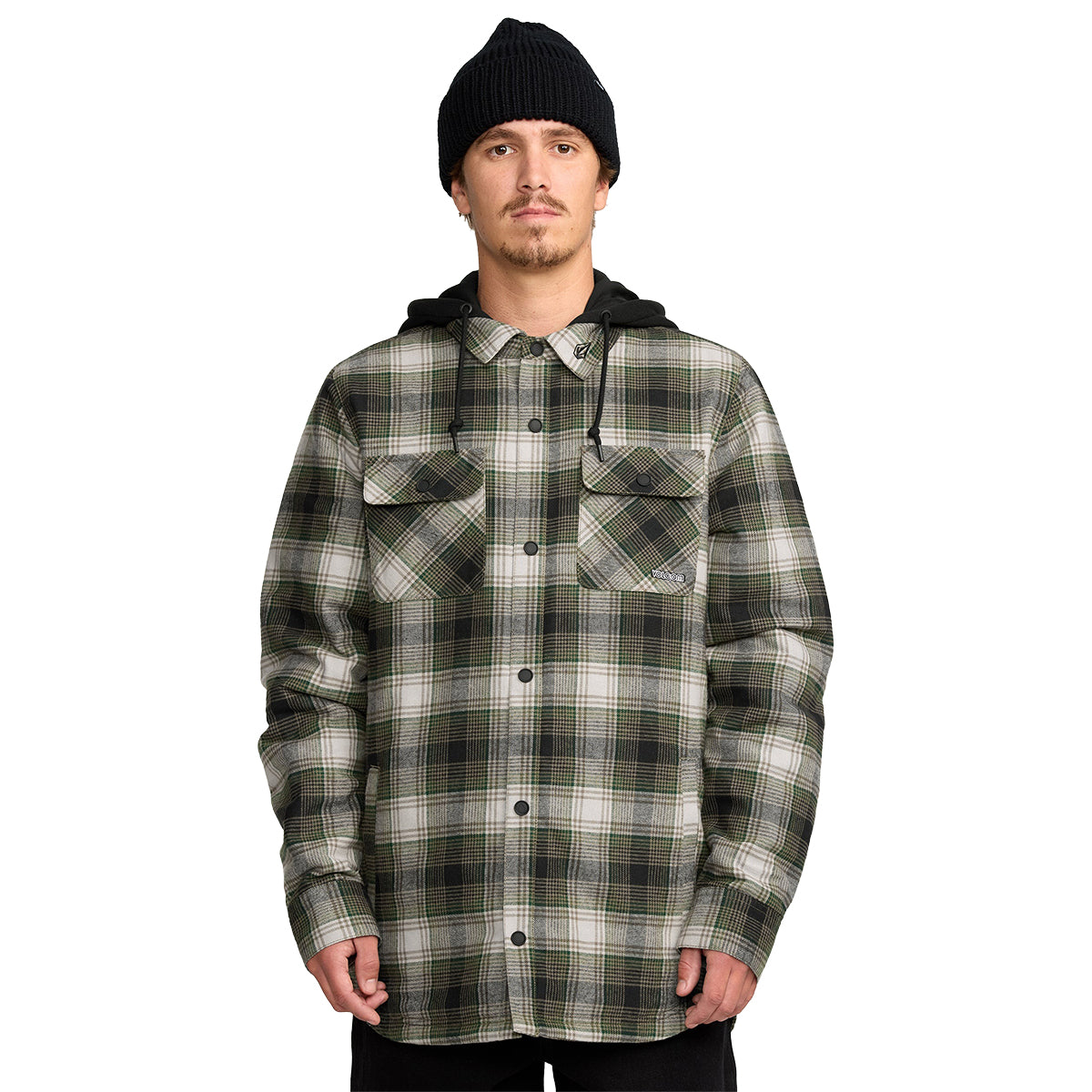Volcom Kenson Insulated Flannel - Men's | Black Green