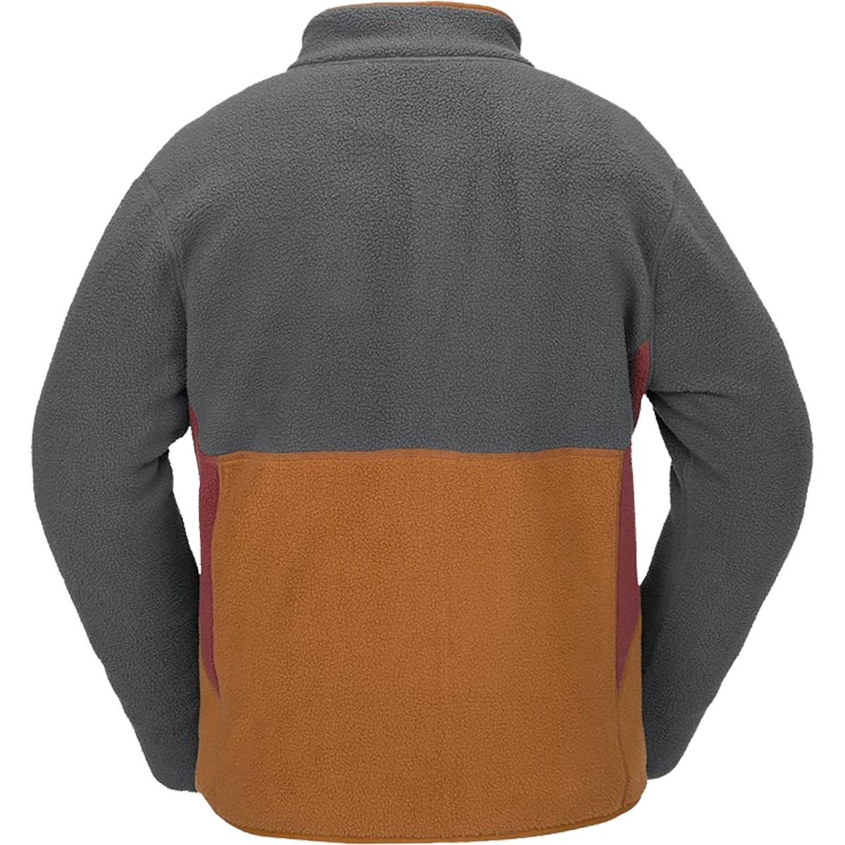 Volcom Fleecer Full Zip Fleece - Mens  | Charcoal