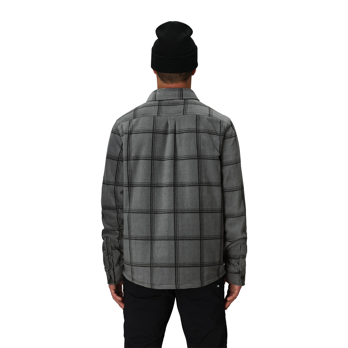 686 Sierra Fleece Flannel Shirt Jacket - Men's  | Rhino Grey Plaid