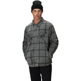 686 Sierra Fleece Flannel Shirt Jacket - Men's  | Rhino Grey Plaid