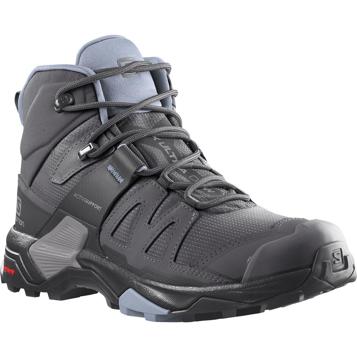Salomon X Ultra 4 Mid GTX Hiking Shoe - Women's  | Magnet Black Zen Blue
