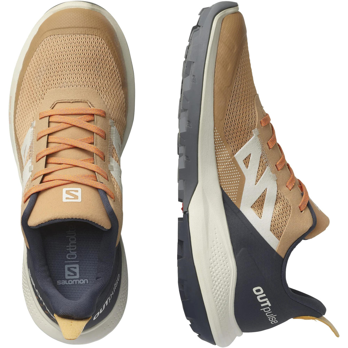 Salomon Outpulse Hiking Shoe - Women's  | Fenugreek / Ebony / Blazing Orange