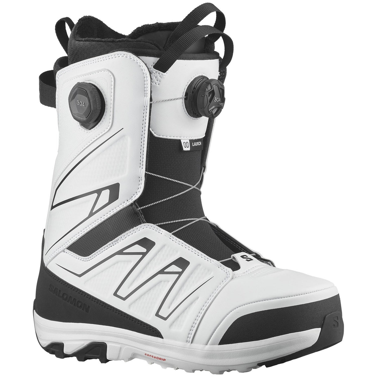 Salomon Launch Boa SJ Boa Snowboard Boot - 2026 | Black/White