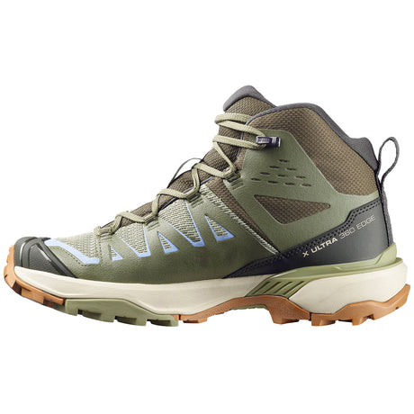 Salomon X Ultra 360 Edge Mid GTX Hiking Boot - Women's | Tea/Deep Lichen Green/Brunnera Blue