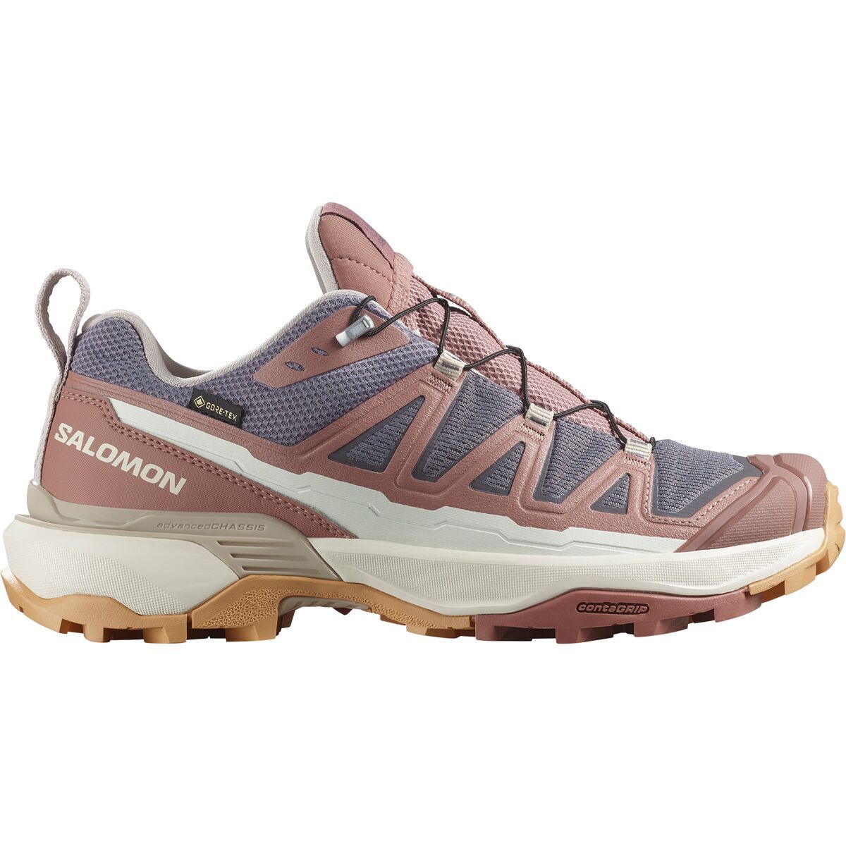Salomon X Ultra 360 Edge GTX Hiking Shoe - Women's | Excalibur/Burlwood/Silver Cloud