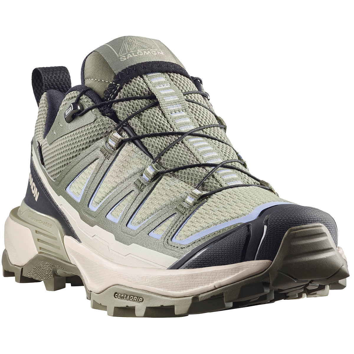 Salomon X Ultra 360 Edge GTX Hiking Shoe - Women's | Tea/Deep Lichen Green/Brunnera Blue