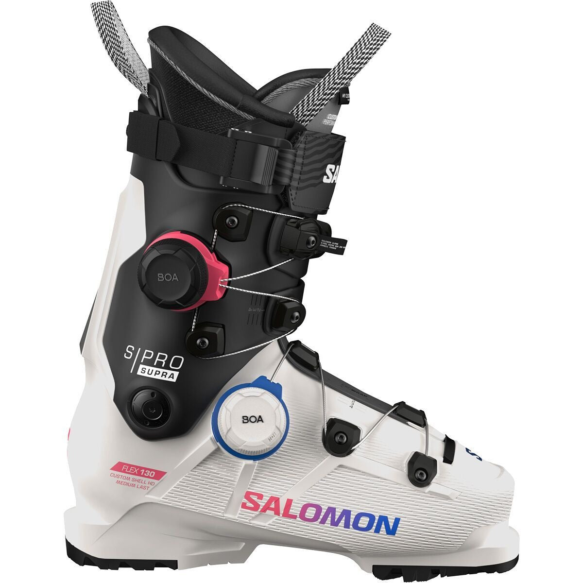 Salomon S/Pro Supra Dual BOA 130 Boot - 2026 | Grey Aurora/Black/Red