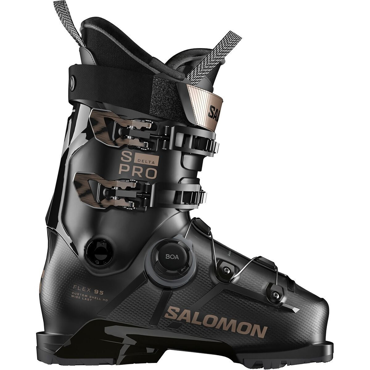 Salomon S/Pro Delta BOA 95 GW Boot - 2026 - Women's | Black/Black/Pink Gold Metallic