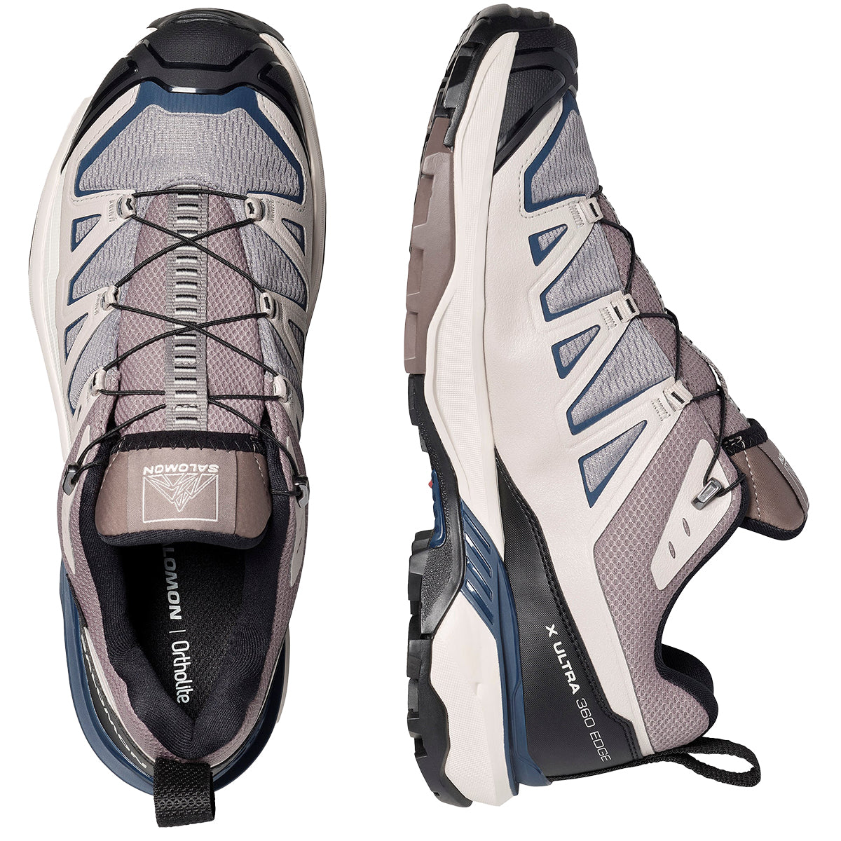 Salomon X Ultra 360 Edge Hiking Shoe - Men's | Vanilla Ice/Silver Cloud/Spellbound