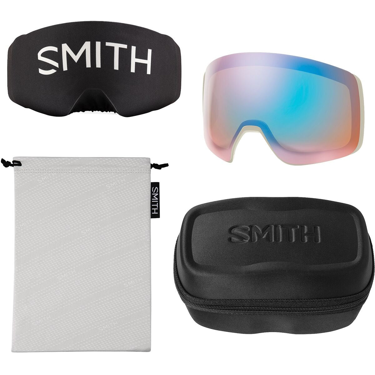 Smith 4D MAG XL ChromaPop Goggles  | Chalk/ChromaPop Sun Black Gold Mirror