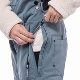 686 Black Magic Insulated Bib Pant - Women's  | Dusty Mauve Geo Jacquard