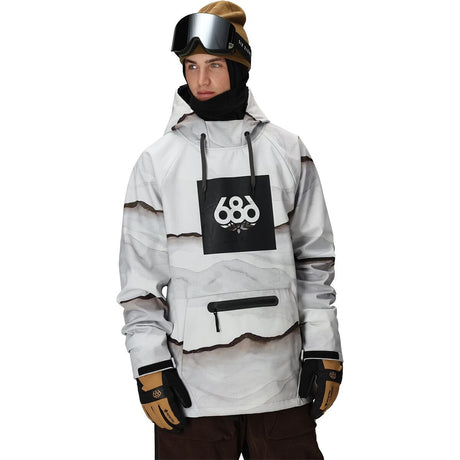 686 Waterproof Hoodie - Men's  | Smoke Mountain Print