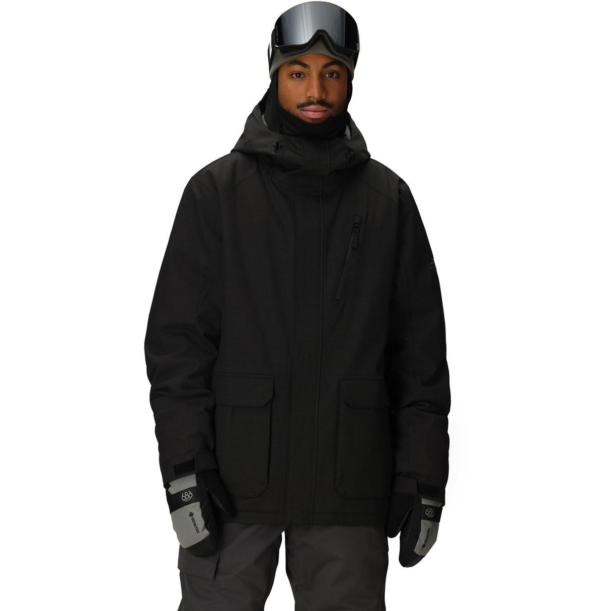 686 Nightline Insulated Jacket - Men's | Black Herringbone