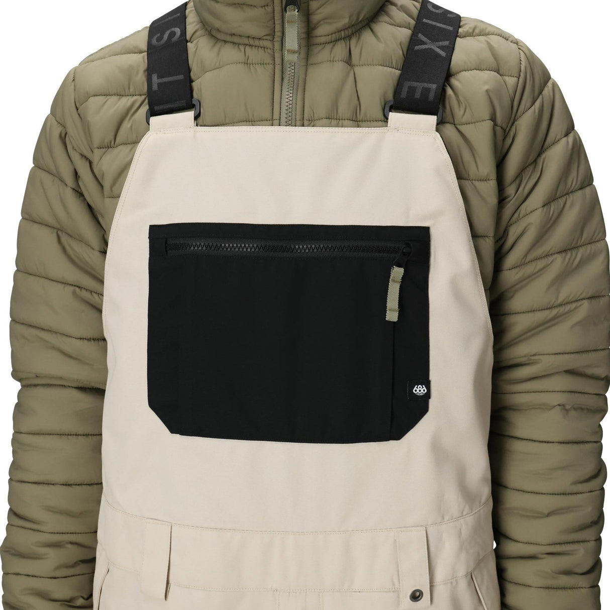 686 Hot Lap Insulated Bib - Men's | Limestone Colorblock