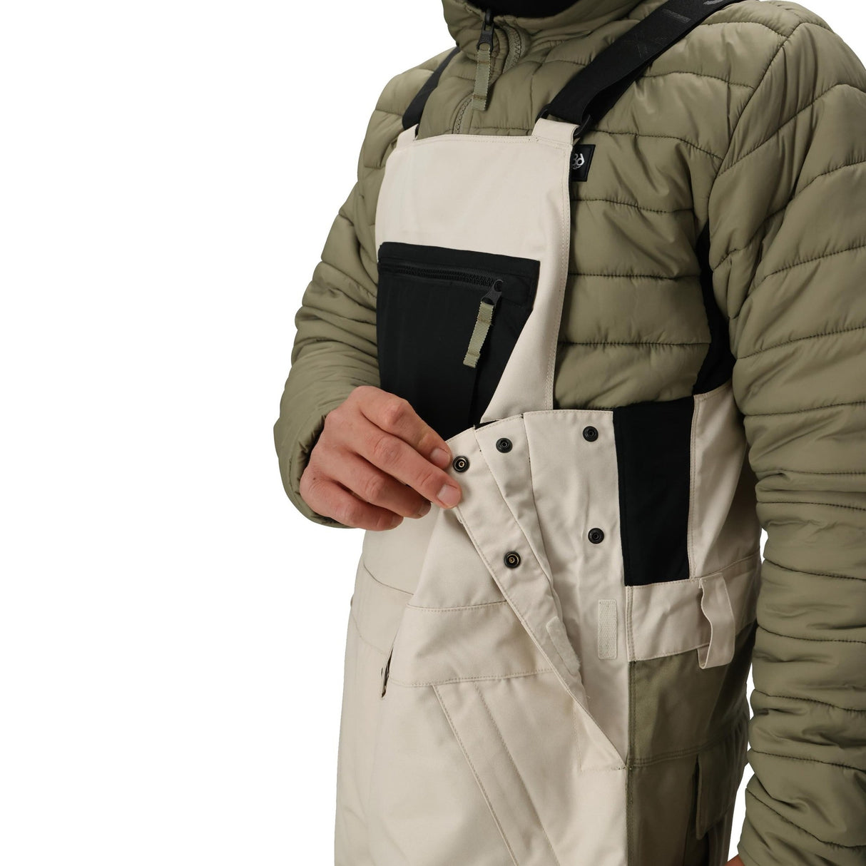 686 Hot Lap Insulated Bib - Men's | Limestone Colorblock