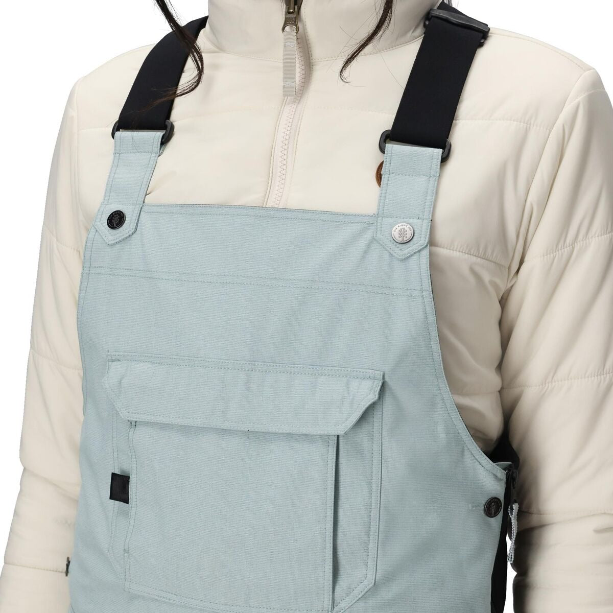 Black Magic Insulated Bib - Women's | Dusty Marine Dobby