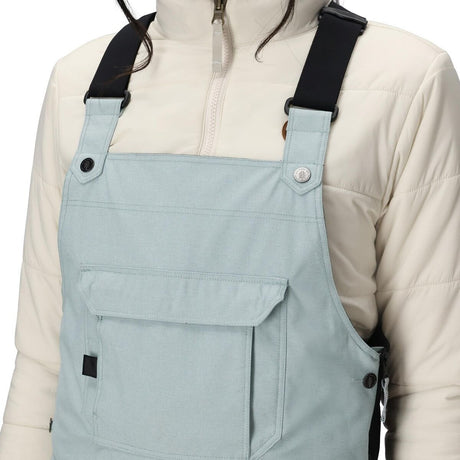 Black Magic Insulated Bib - Women's | Dusty Marine Dobby