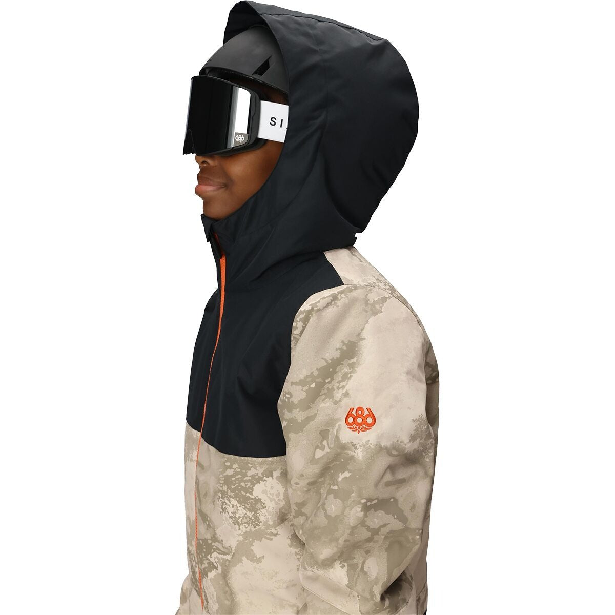 686 Shazam Insulated One-Piece - Boys' | Limestone Hemisphere Colorblock