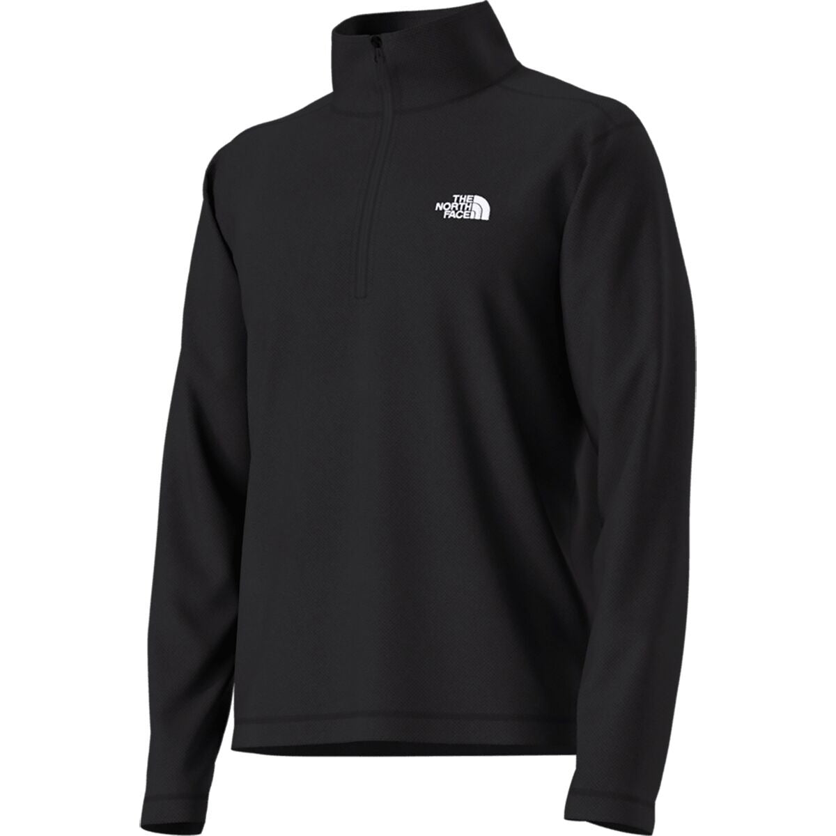 The North Face Textured Cap Rock 1/4-Zip Fleece Jacket - Men's  | TNF Black Heather