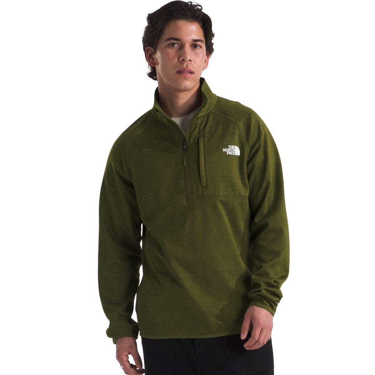 The North Face Canyonlands 1/2-Zip Pullover Fleece Jacket - Men's  | Forest Olive Heather