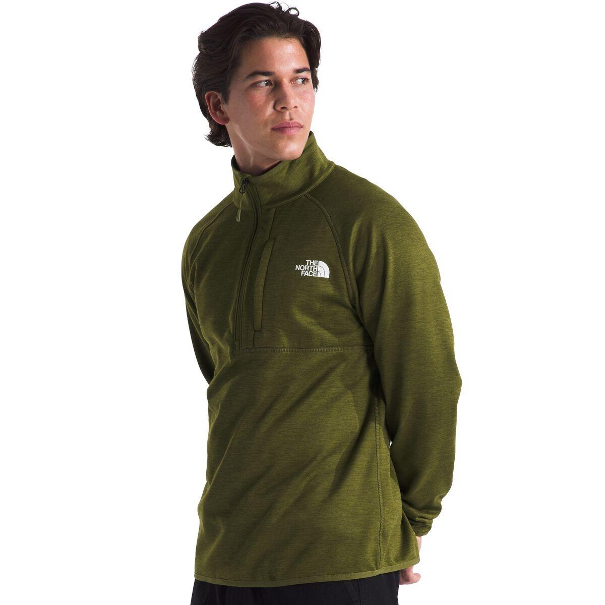 The North Face Canyonlands 1/2-Zip Pullover Fleece Jacket - Men's  | Forest Olive Heather