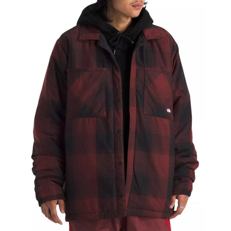 The North Face Afterburner Insulated Flannel - Men's  | TNF Black/Sumac