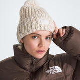 The North Face Cozy Chunky Cabin Beanie | Gardenia White/Gravel/Khaki Stone/Gardenia White