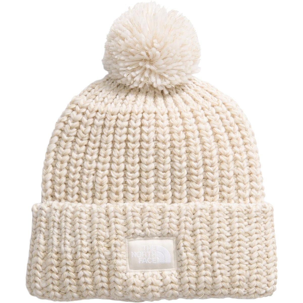 The North Face Cozy Chunky Cabin Beanie | Gardenia White/Gravel/Khaki Stone/Gardenia White