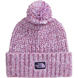 The North Face Cozy Chunky Cabin Beanie | Lite Lilac/Peak Purple/Eternal Purple/TNF Red