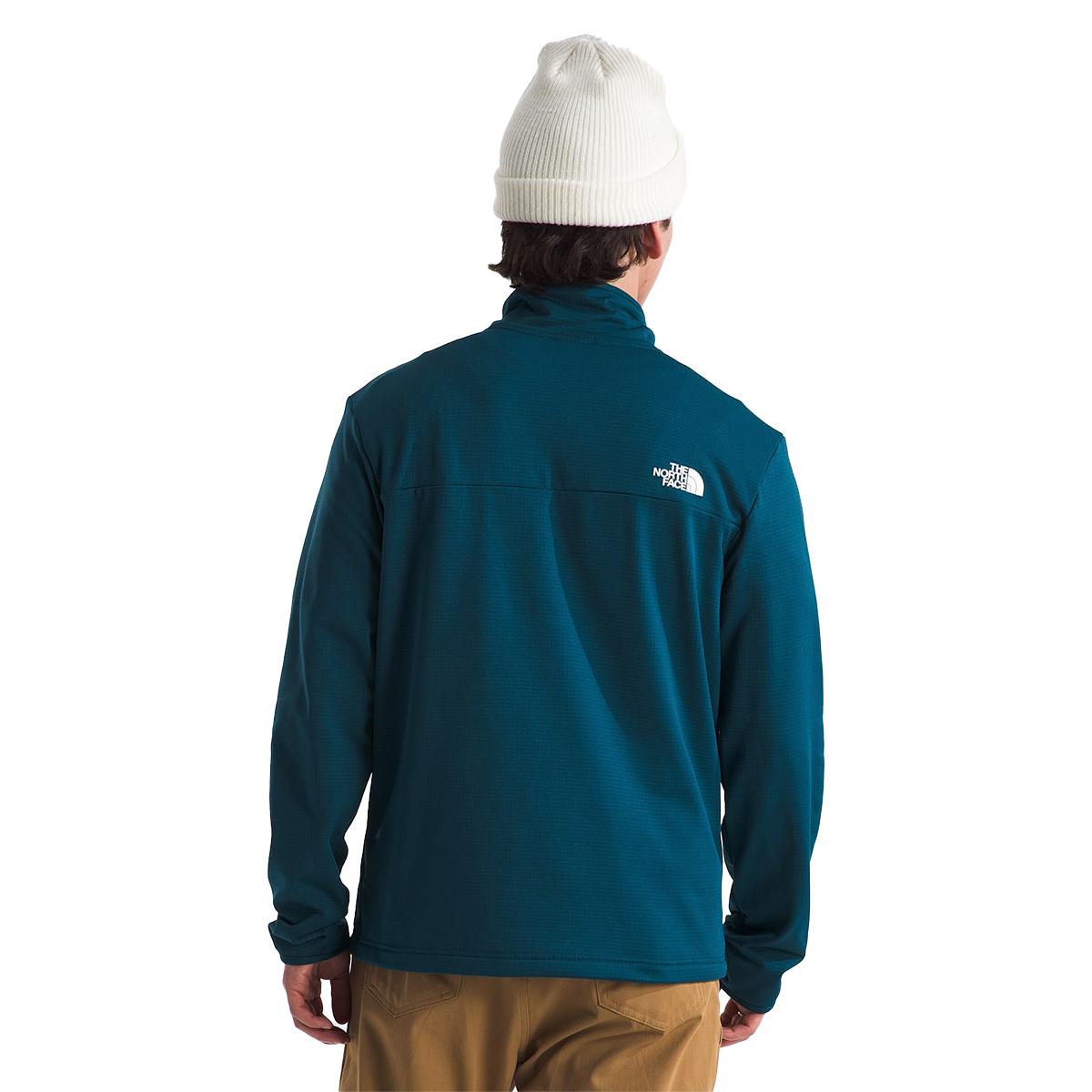 The North Face Cedar Trail Grid 1/4 Zip Fleece - Men's  | Midnight Petrol