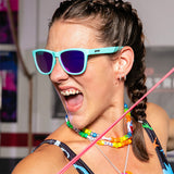 Goodr OG Polarized Sunglasses | Electric Dinotopia Carnival