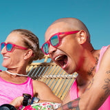Goodr OG Polarized Sunglasses | Flamingos On A Booze Cruise