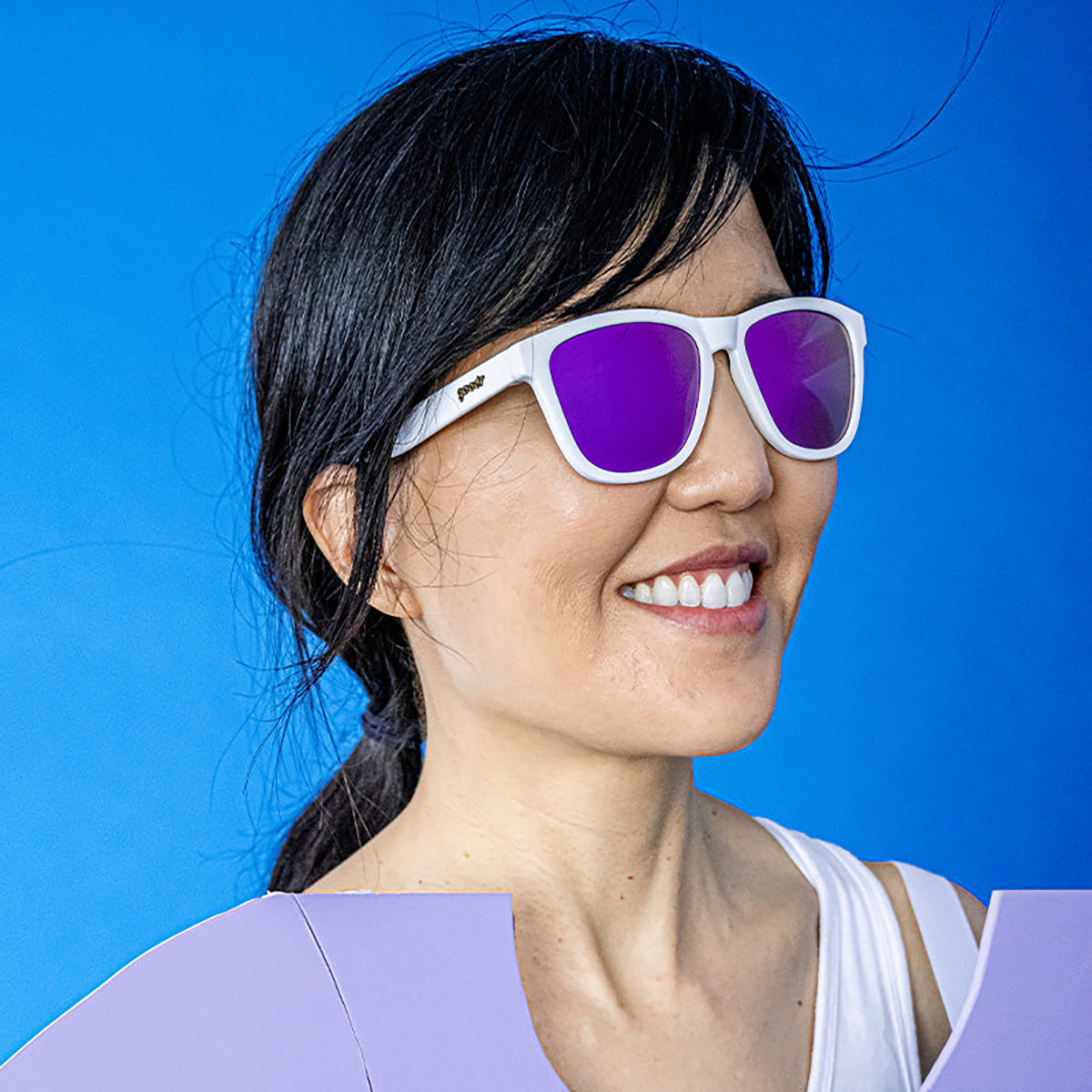 Goodr OG Polarized Sunglasses | Side Scroll Eye Roll