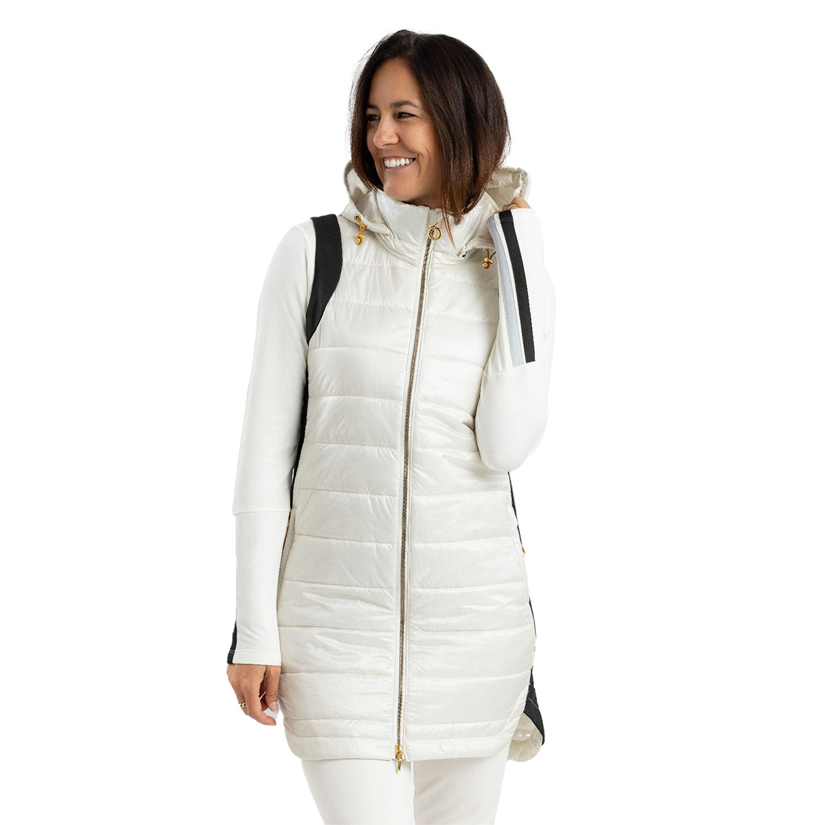 Ohsho Gloria Long Vest - Women's | Cream