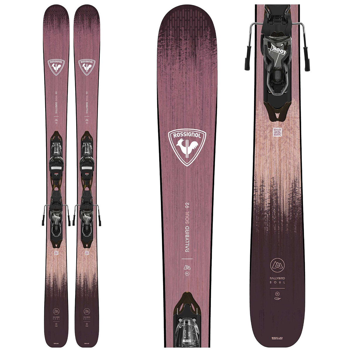 Rossignol Rallybird Soul 92 Ski + Xpress 11 GW Binding | One Color