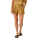 Carve Designs Hellie Linen Short - Women's | Golden Chambray