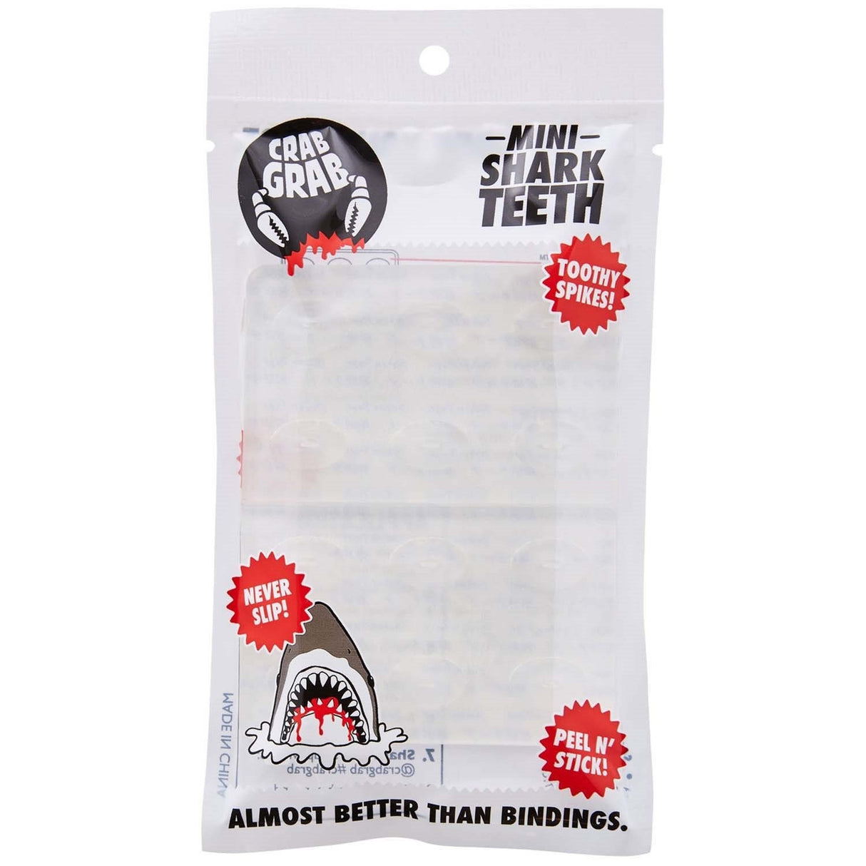 Crab Grab Mini Shark Teeth Stomp Pad | Clear