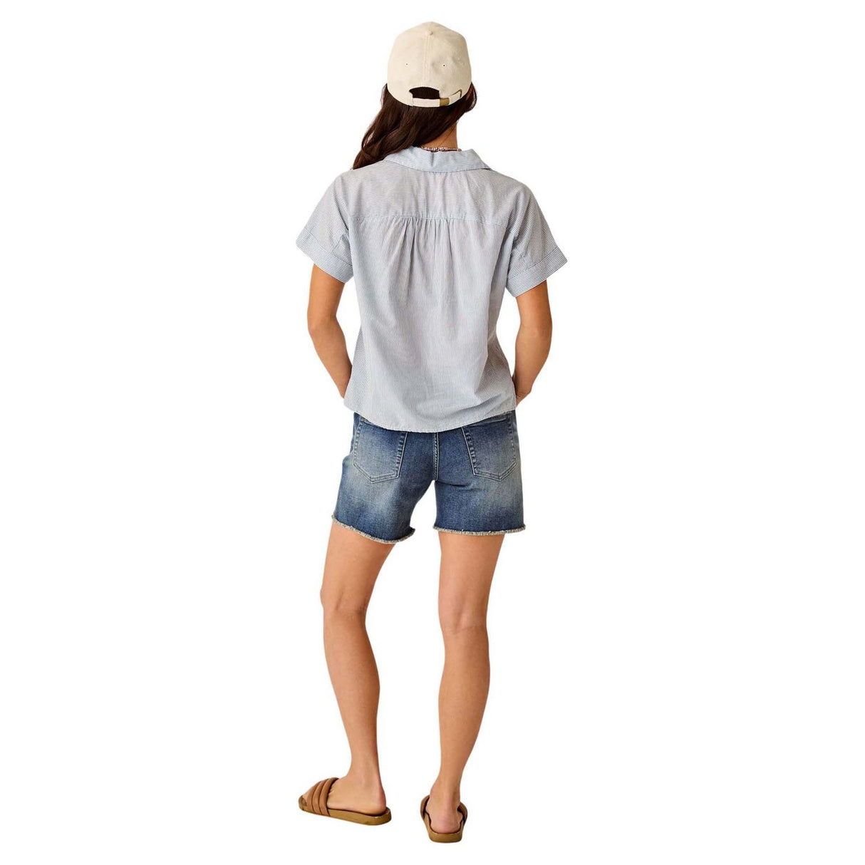 Carve Designs Elliott Voile Top - Women's | Captain Pinstripe