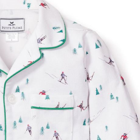 Petite Plume Après Ski Pajama Set - Kids' | White