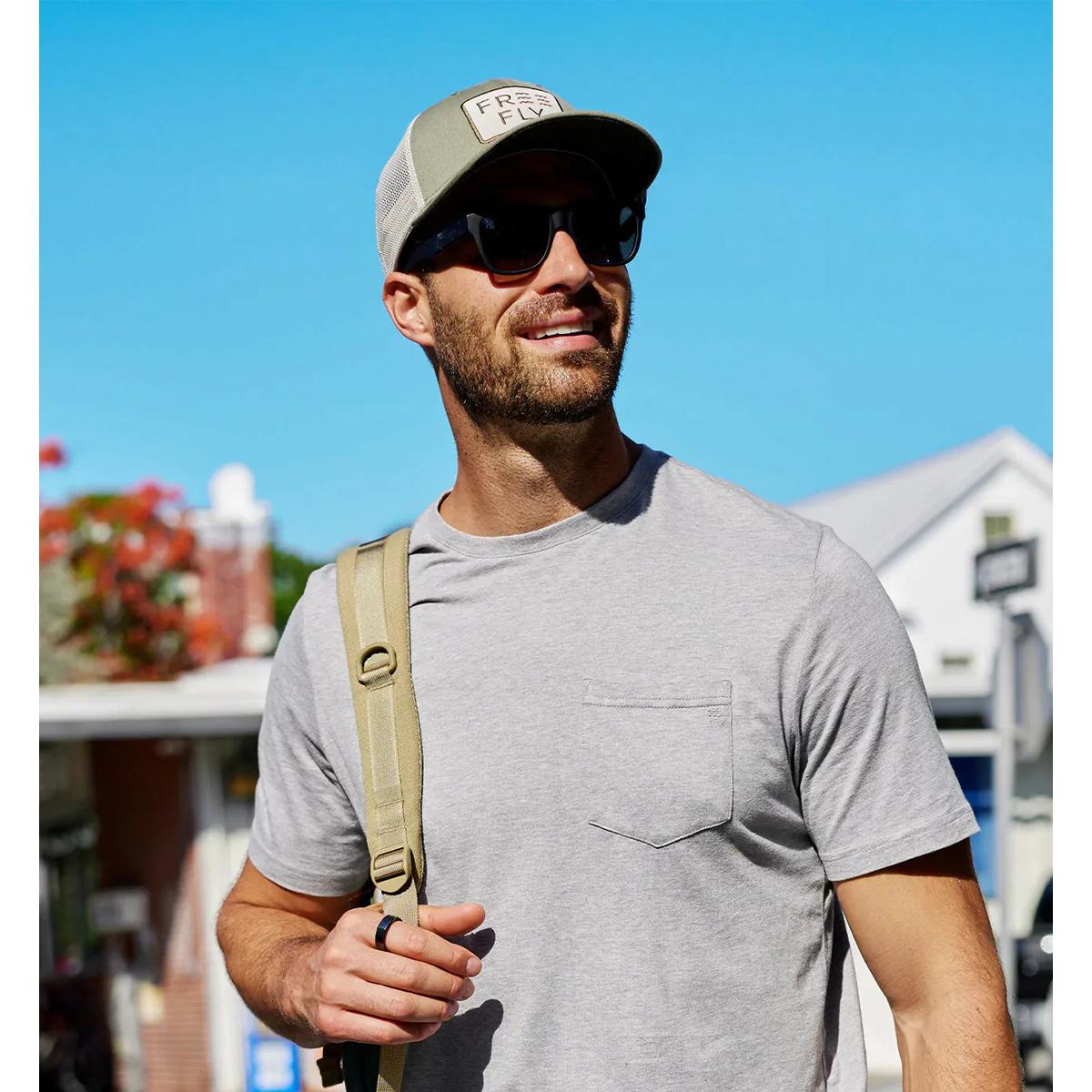 Free Fly Wave Trucker Hat  | Slate Blue