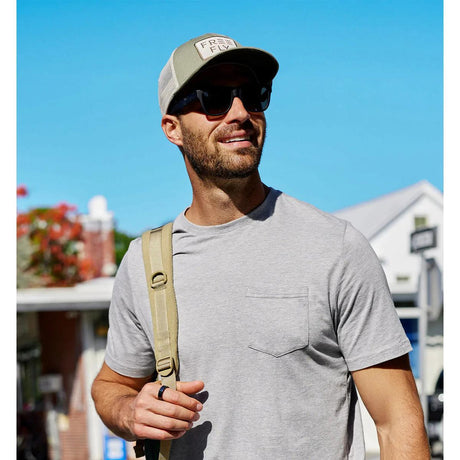 Free Fly Wave Trucker Hat  | Slate Blue