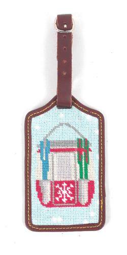 Cirque Needlepoint Luggage tag