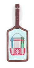 Cirque Needlepoint Luggage tag