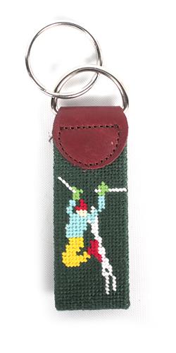 Cirque Needlepoint Keychain