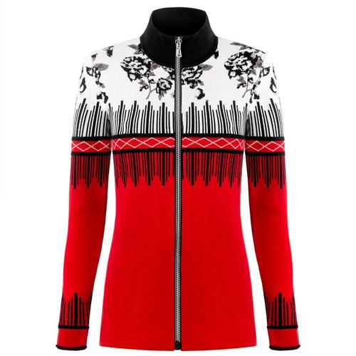 Poivre Blanc Semi-Patterned Knit Jacket - Women's